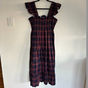 Hill House Home Ellie Nap Dress - Navy Tartan (discontinued) size L